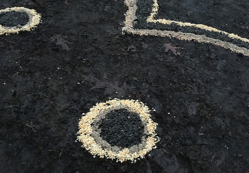 Birdseed Mandala Heartsmiley
