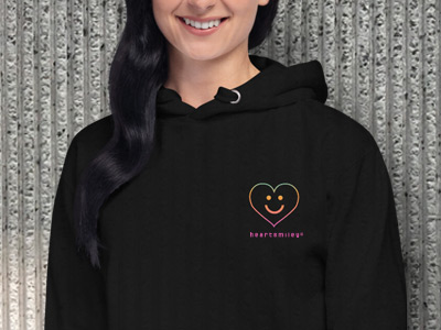 Radiant Mandala Heartsmiley Hoodie