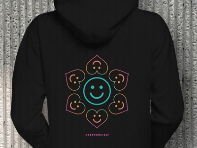 Radiant Mandala Heartsmiley Hoodie